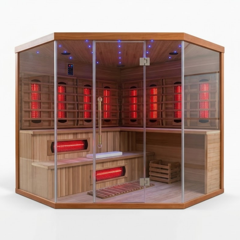 HY-FUSION MAX | Saunasnet® 4-6 Person Indoor Hybrid Sauna – SAUNASNET