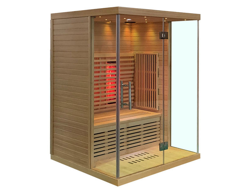 2022 Best Indoor Low EMF Infrared Sauna with Frone Glass