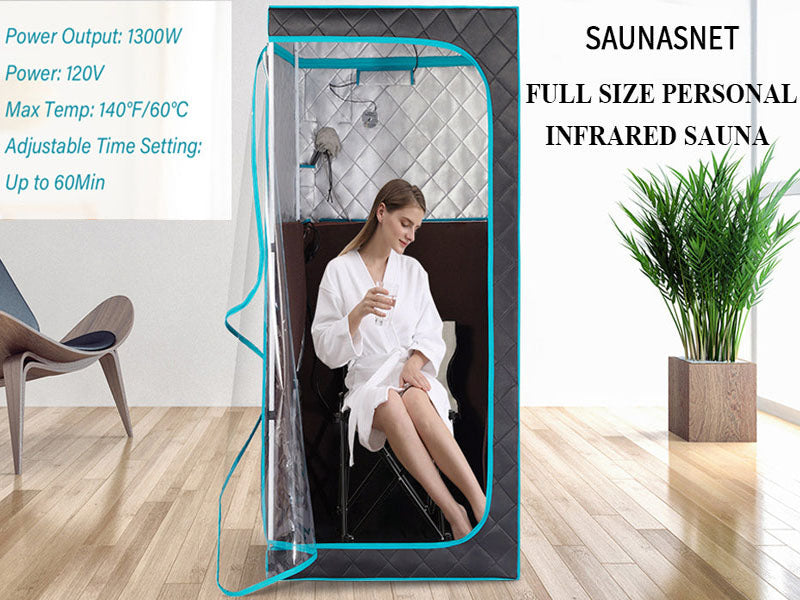 Portable Whole Front Clear Window Full Size Infrared Sauna