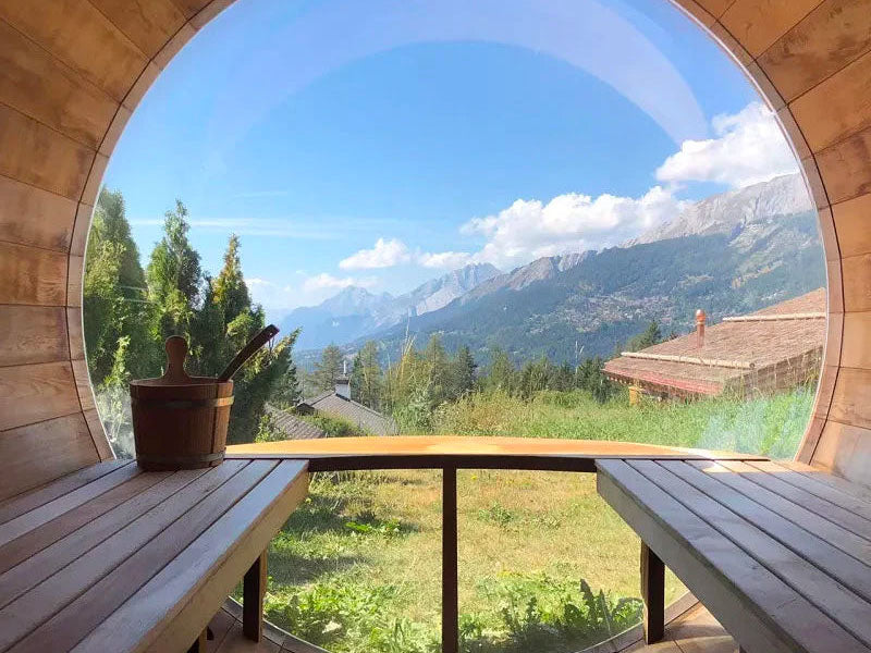 2022 Barrel Sauna With Panoramic View Window