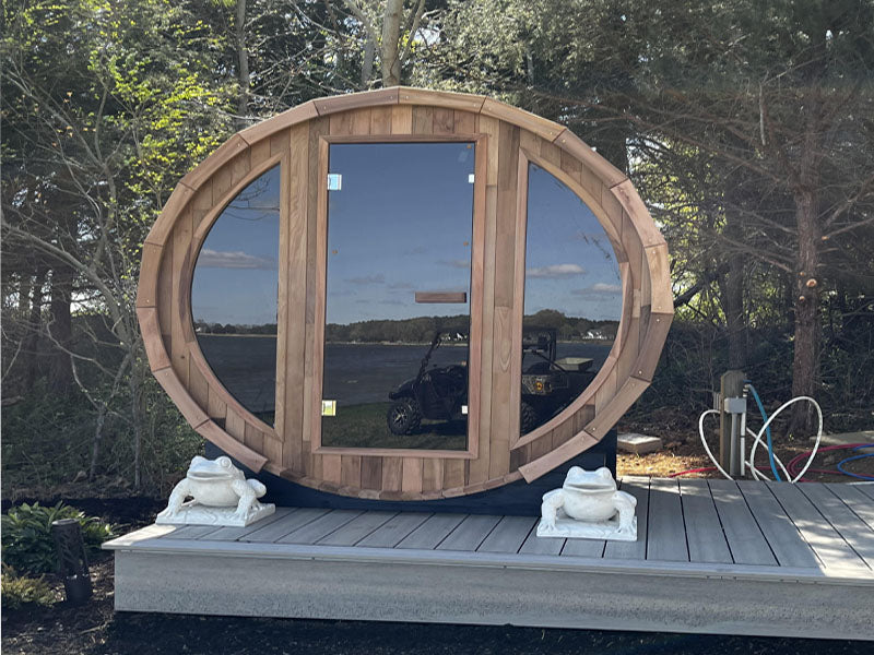 SAUNASNET Outdoor Fashion Barrel Sauna
