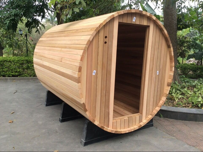 Saunasnet Outdoor Barrel Sauna Kit Basic Style