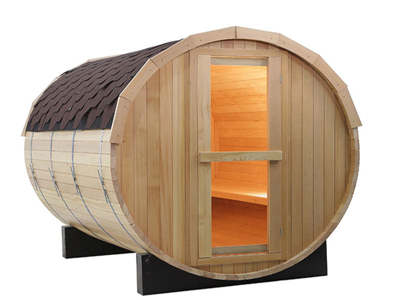 How about Canadian Wooden Outdoor Barrel Sauna？