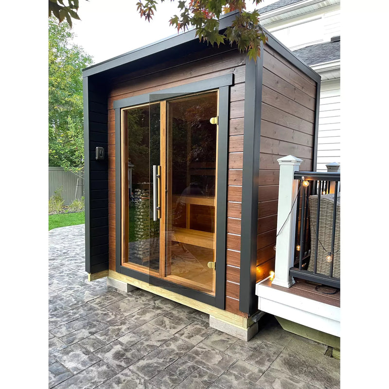 SAUNASNET® Outdoor Cabin Luxury square bucket Terra 05