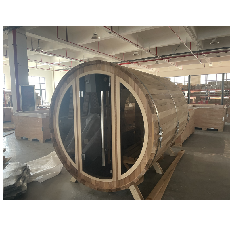 SAUNASNET Luxury Outdoor Barrel Sauna