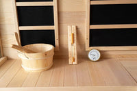SAUNASNET® Double Layer Bench Steam and Infrared Indoor Sauna Room Hybrid Sauna 07（US Stock – Ships in 20–25 Days）