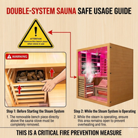 HY-FUSION PRO  |  Saunasnet® 4-Person Indoor Hybrid Sauna（Estimated delivery: 1–2 weeks）