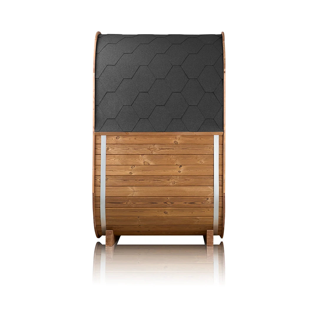 SAUNASNET® Scandinavian 2 Person Outdoor Sauna Barrel 09