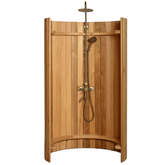SAUNASNET Curved Rinse Outdoor Shower