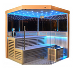SAUNASNET® Indoor New Exclusive Mirror Steam Sauna Glass 13