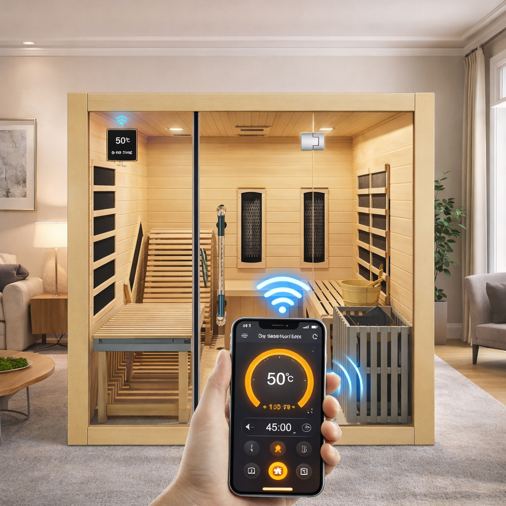 SAUNASNET® Indoor Steam and Infrared Sauna Hybrid Sauna 01