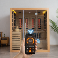 SAUNASNET® Double Layer Bench Steam and Infrared Indoor Sauna Room Hybrid Sauna 07（US Stock – Ships in 20–25 Days）