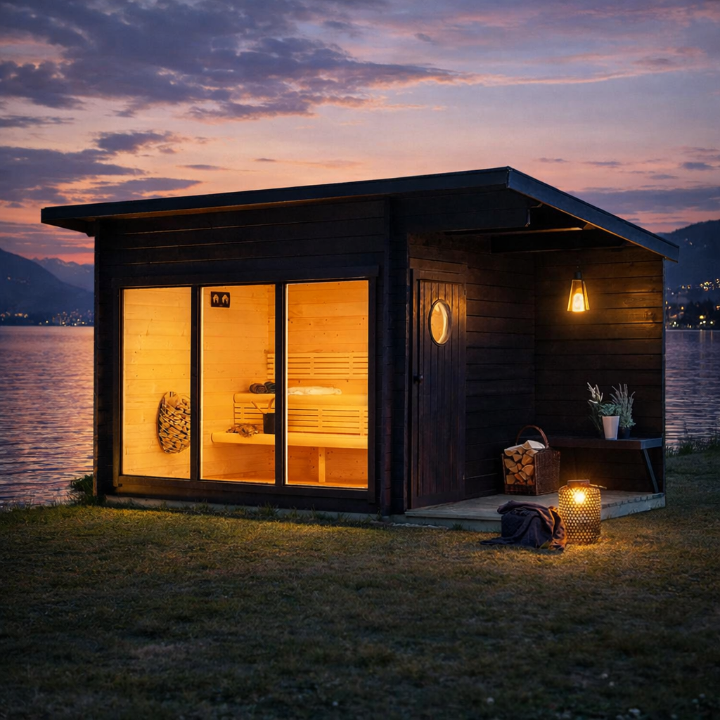 SAUNASNET® Large Cabin Sauna Upgraded Version Square 07