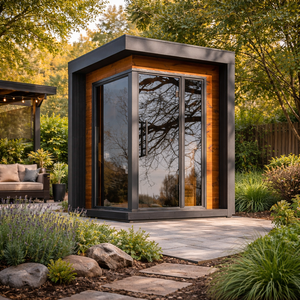OS-CALDERA PORO 1 | Saunasnet® 1-2 Person Outdoor Steam Sauna