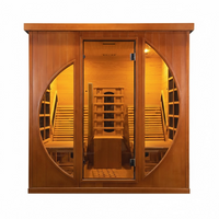 SAUNASNET® Indoor Two-Person Infrared Sauna Digital Control with Wifi Infrared 01 （US Stock – Ships in 10–15 Days）