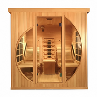 SAUNASNET® Indoor Two-Person Infrared Sauna Digital Control with Wifi Infrared 01 （US Stock – Ships in 10–15 Days）