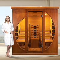 SAUNASNET® Indoor Two-Person Infrared Sauna Digital Control with Wifi Infrared 01 （US Stock – Ships in 10–15 Days）