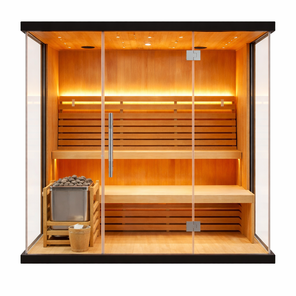 IS-THERMA PRO | Saunasnet® 4-6 Person Indoor Steam Sauna（Estimated delivery: 1–2 weeks）