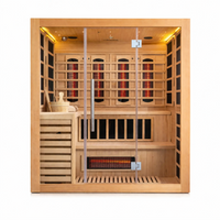 HY-FUSION PRO  |  Saunasnet® 4-Person Indoor Hybrid Sauna（Estimated delivery: 1–2 weeks）