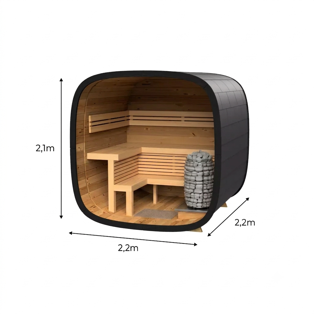 OS-SIERRA 3 | Saunasnet® 4-6 Person Outdoor Steam Sauna