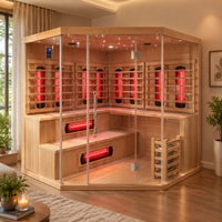 HY-FUSION MAX  |  Saunasnet® 4-6 Person Indoor Hybrid Sauna（Estimated delivery: 1–2 weeks）
