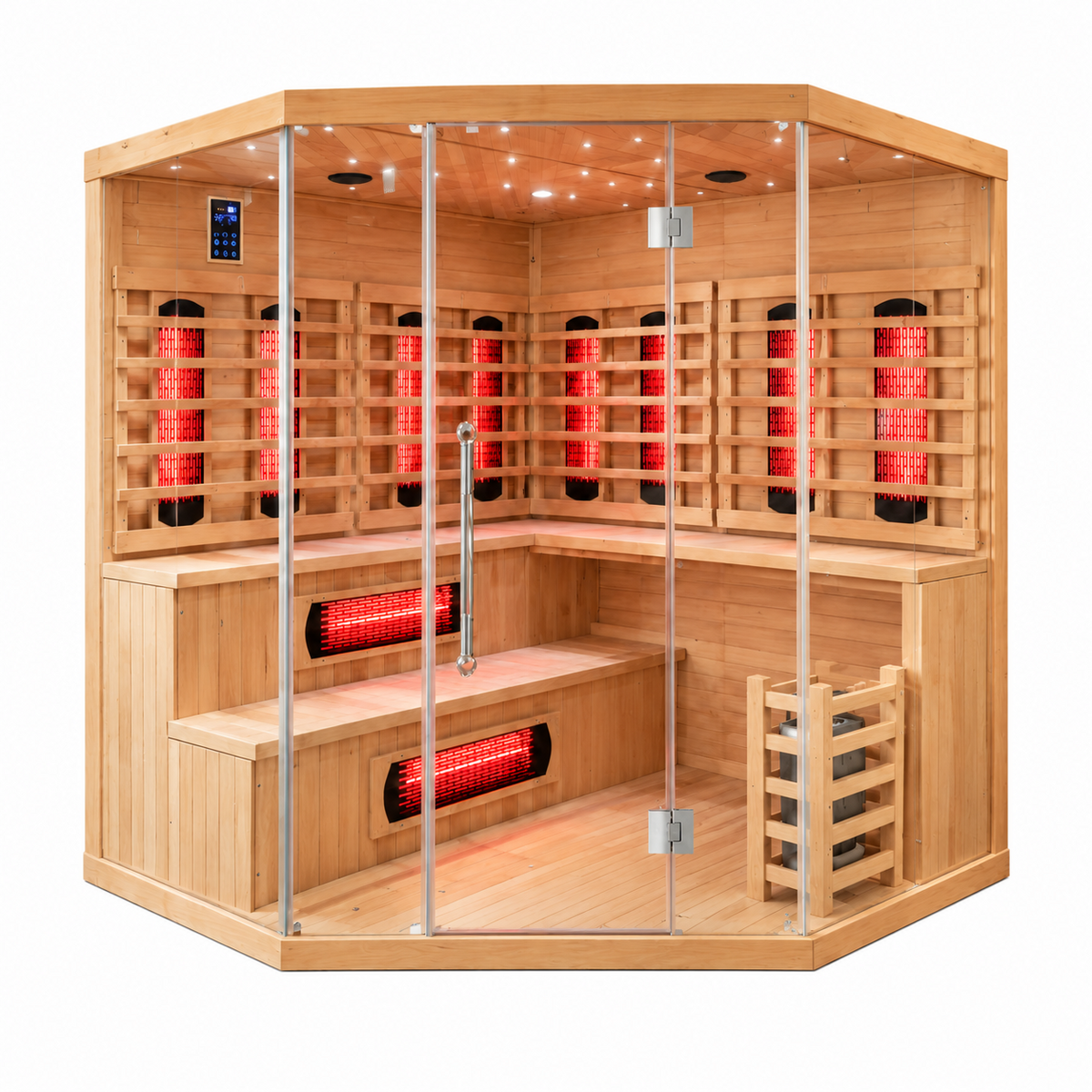 HY-FUSION MAX  |  Saunasnet® 4-6 Person Indoor Hybrid Sauna（Estimated delivery: 1–2 weeks）
