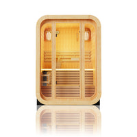 SAUNASNET® Compact Outdoor Barrel Sauna with Modern Glass Door Barrel 10（US Stock – Ships in 10–15 Days）