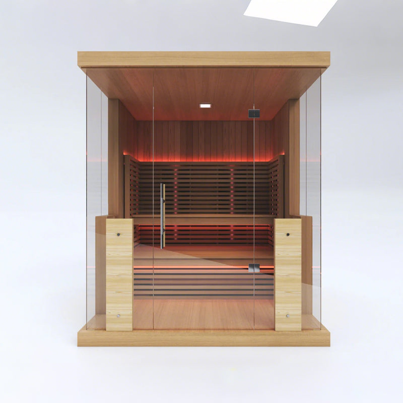 SAUNASNET® Indoor Full Spectrum Hemlock Sauna for 4-6 Persons with WiFi Control