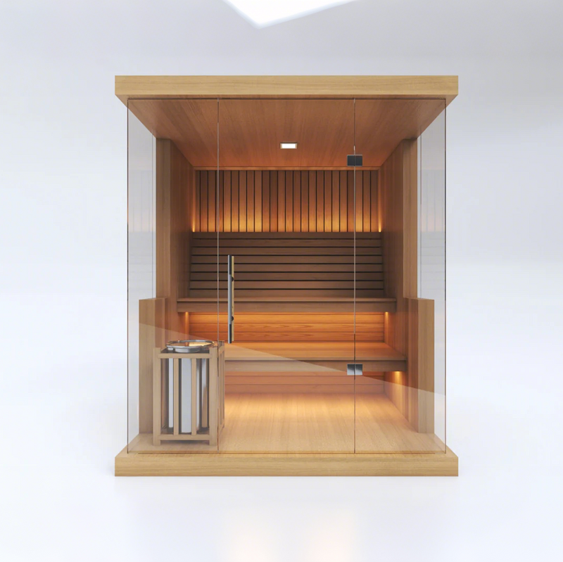 SAUNASNET® Indoor Traditional Hemlock Wifi Sauna 4-6 Person