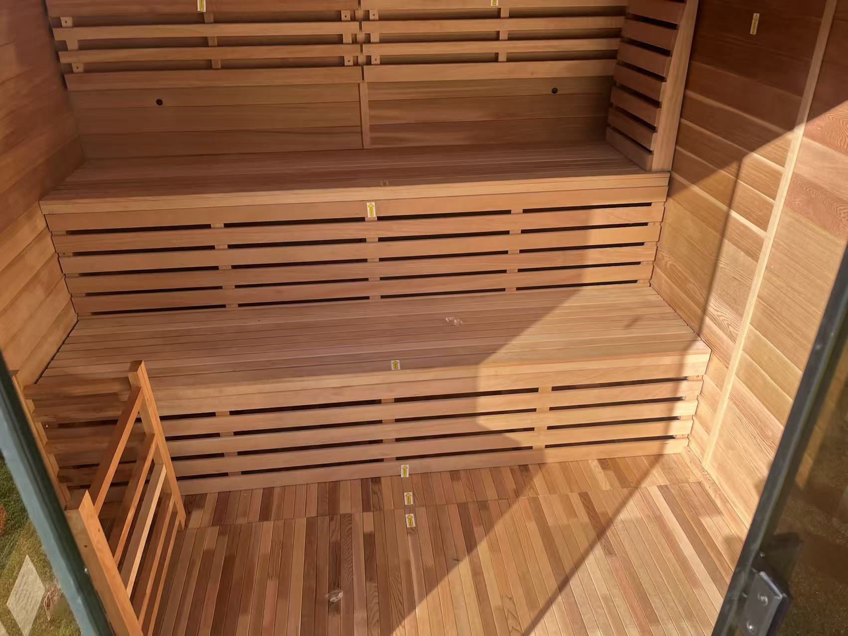 SAUNASNET® Green Energy Saving Indoor Sauna with Glass Front – Eco Cube Design for Relaxation and Full Detox Black 03