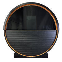 SAUNASNET® 6 person Barrel Sauna DIY kit with Window Barrel 19