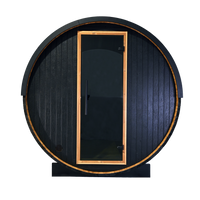 SAUNASNET® 6 person Barrel Sauna DIY kit with Window Barrel 19