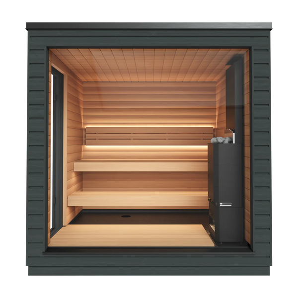 SAUNASNET® Outdoor Classic Sauna Black 01