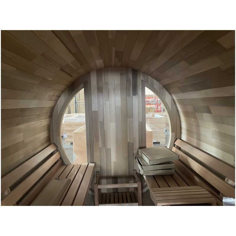 SAUNASNET Luxury Outdoor Barrel Sauna