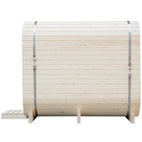 Saunsnet® Outdoor Spruce Square Barrel Sauna 4-8 Person Square 12