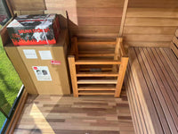 SAUNASNET® Green Energy Saving Sauna with Glass Front – Eco Cube Design for Relaxation and Full Detox Black 03