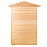 SAUNASNET® 2-Person Outdoor Solid Wood Sauna with Smart WiFi Control Infrared 17