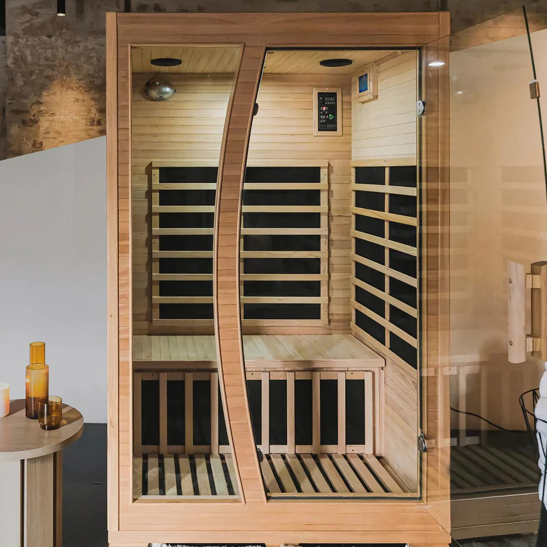 SAUNASNET® 2 Person Carbon Fibre Indoor Home Sauna with Wifi Infrared 06