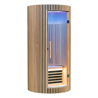 SAUNASNET® Hemlock Round Indoor Sauna Room Far Infrared 08