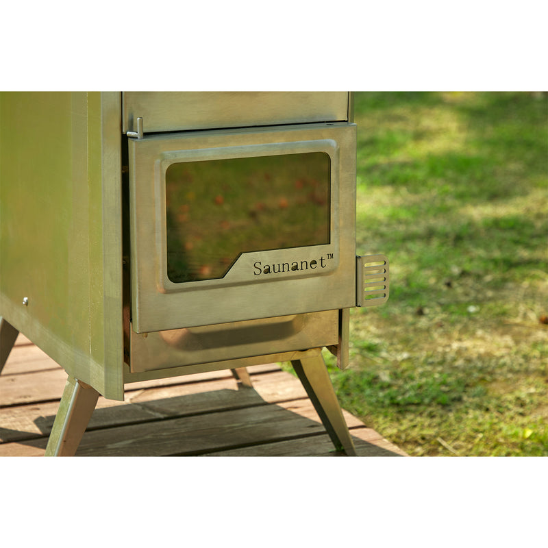 SAUNASNET Stainless Steel Wood Burning Stove (No Stones)