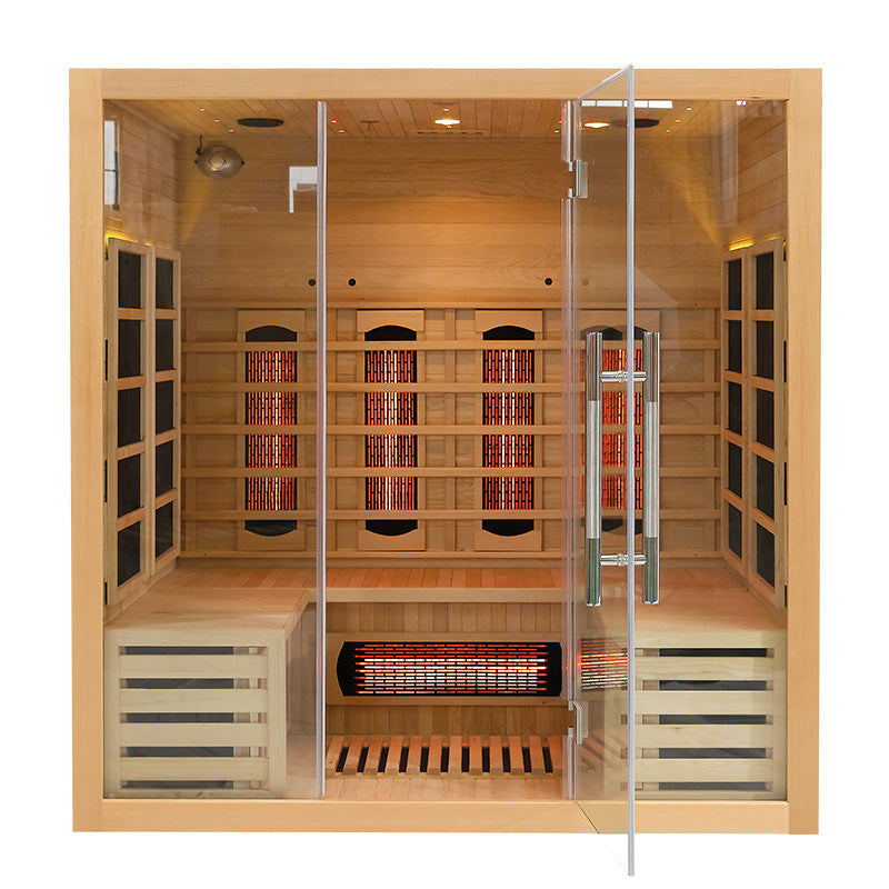 SAUNASNET® Full Spectrum Indoor Solid Wood Sauna Infrared 11