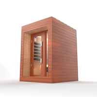SAUNASNET® Indoor Full Spectrum Luxury Single-Layer Bench Cabin Sauna Luna - 5
