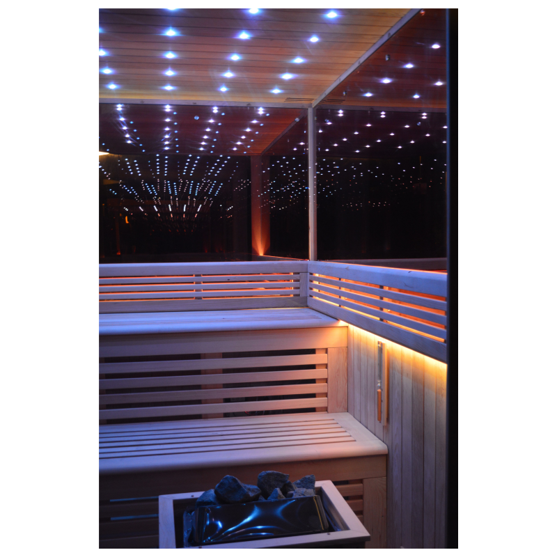 SAUNASNET New Exclusive Mirror Steam Sauna