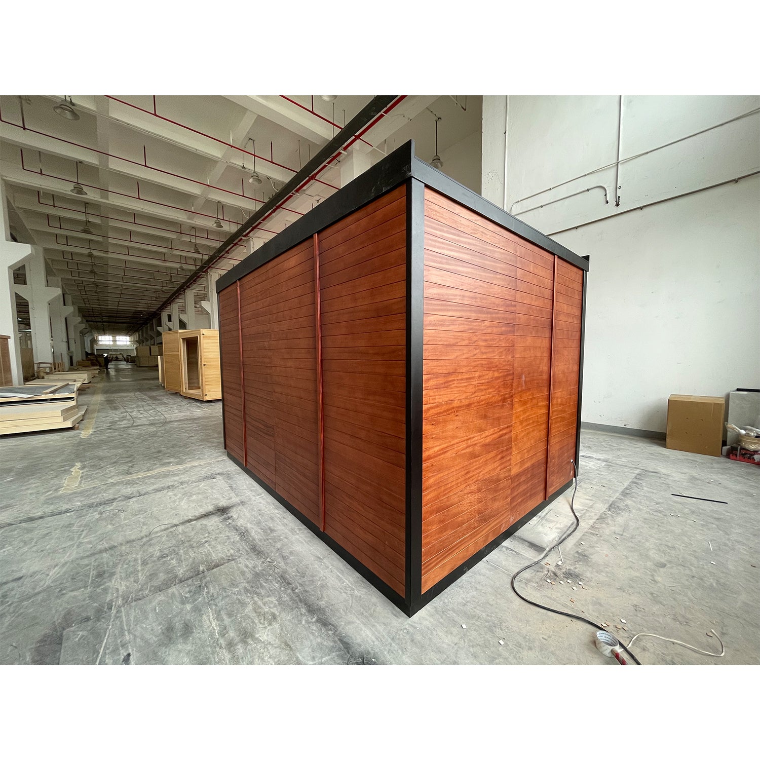 SAUNASNET® Outdoor Cabin Square Sauna Terra 03