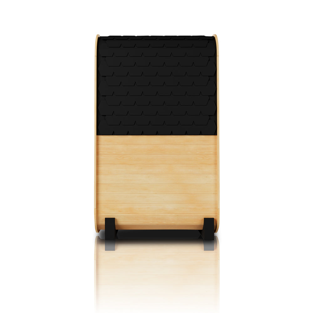 SAUNASNET® Compact Outdoor Barrel Sauna with Modern Glass Door Barrel 10（US Stock – Ships in 10–15 Days）