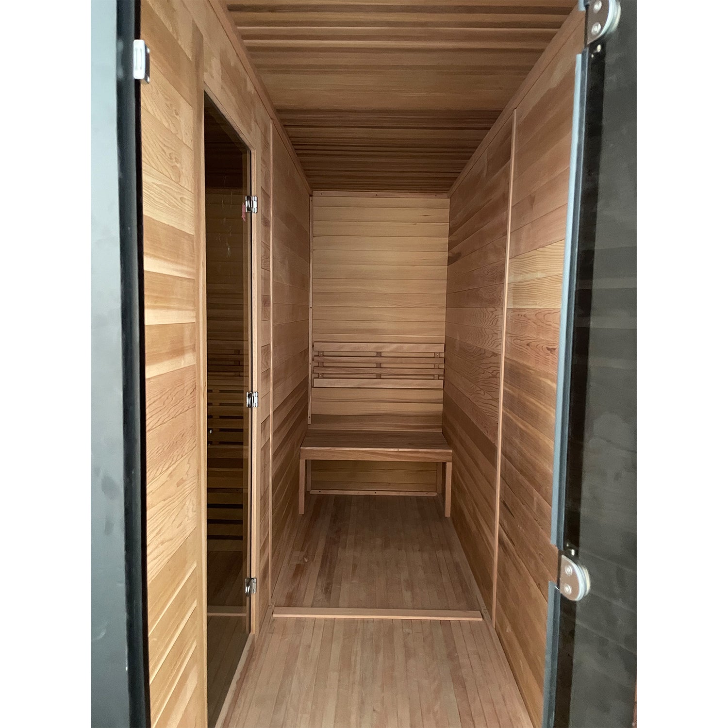 SAUNASNET® Outdoor Cabin Square Sauna Terra 03