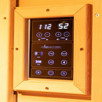 SAUNASNET® Indoor Two-Person Infrared Sauna Digital Control with Wifi Infrared 01 （US Stock – Ships in 10–15 Days）