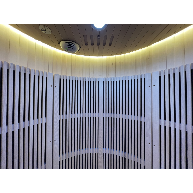 SAUNASNET® Hemlock Round Indoor Sauna Room Infrared 08