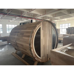 SAUNASNET Luxury Outdoor Barrel Sauna