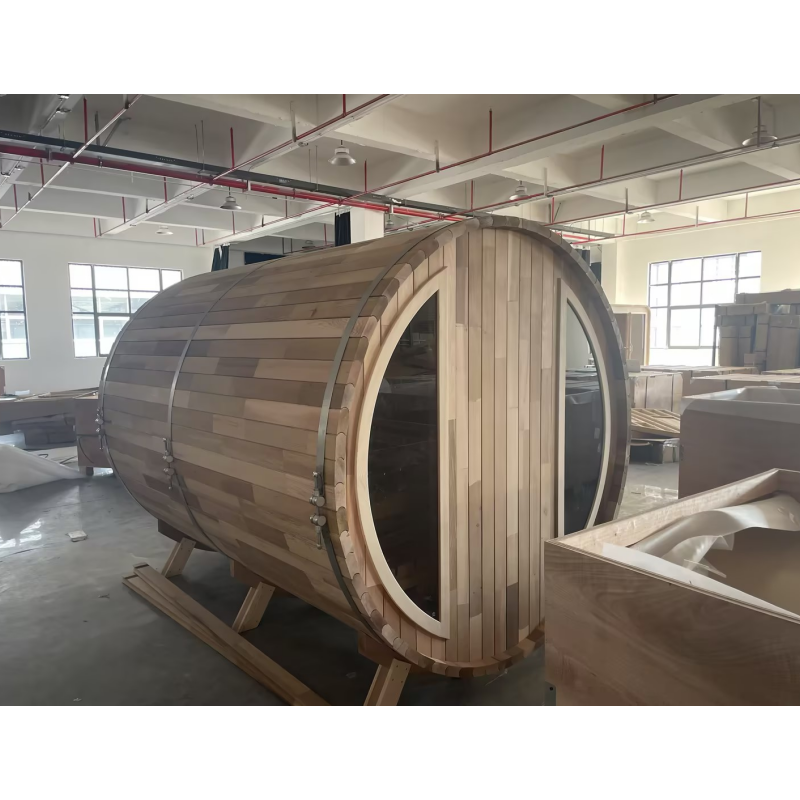 SAUNASNET Luxury Outdoor Barrel Sauna